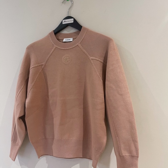 SANDRO logo woven sweatshirt T1/S - Picture 6 of 8
